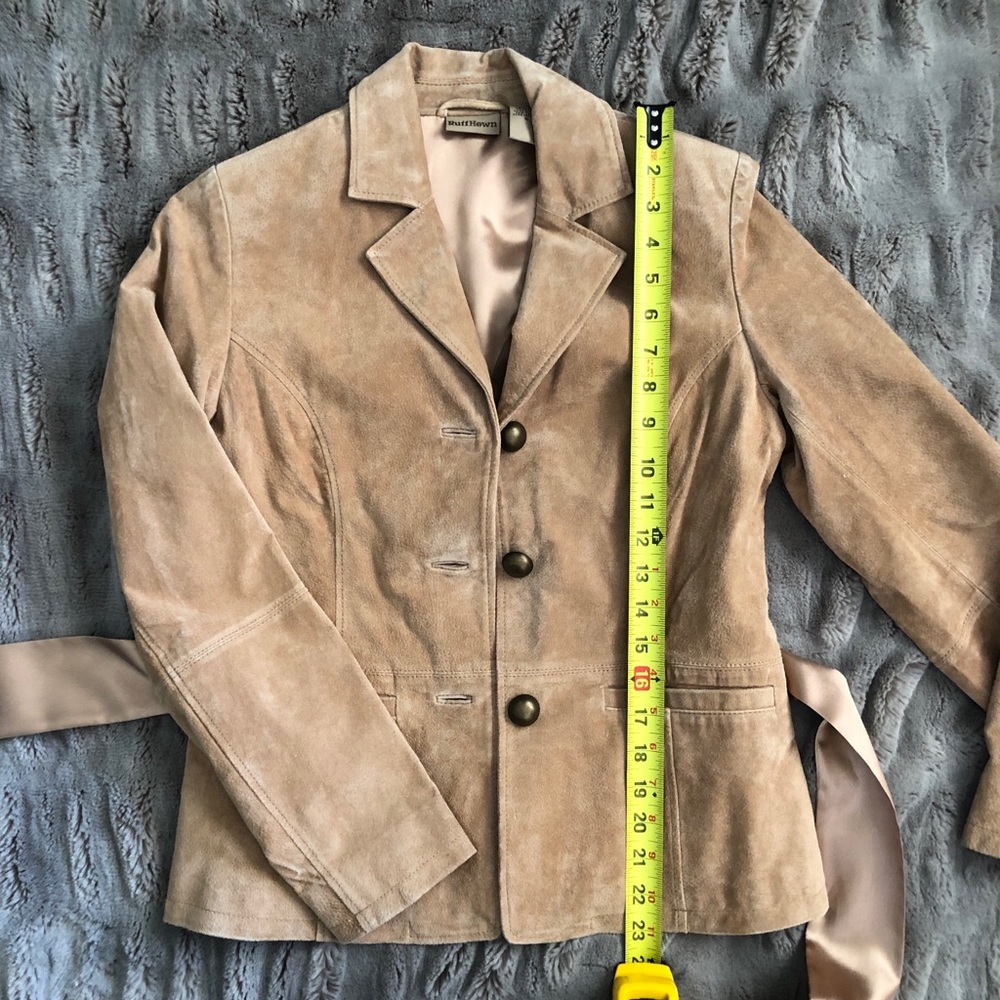 Tan Suede Jacket Sz Small - Picture 3 of 10